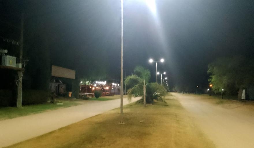 Ramallo: luminarias LED en el Paseo Viva el Río