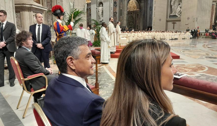 Jorge Macri participó de la misa de canonización de Mama Antula