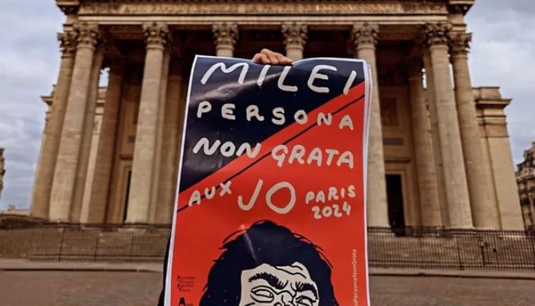 Declaran a Javier Milei "persona non grata" en París durante su visita a los Juegos Olímpicos